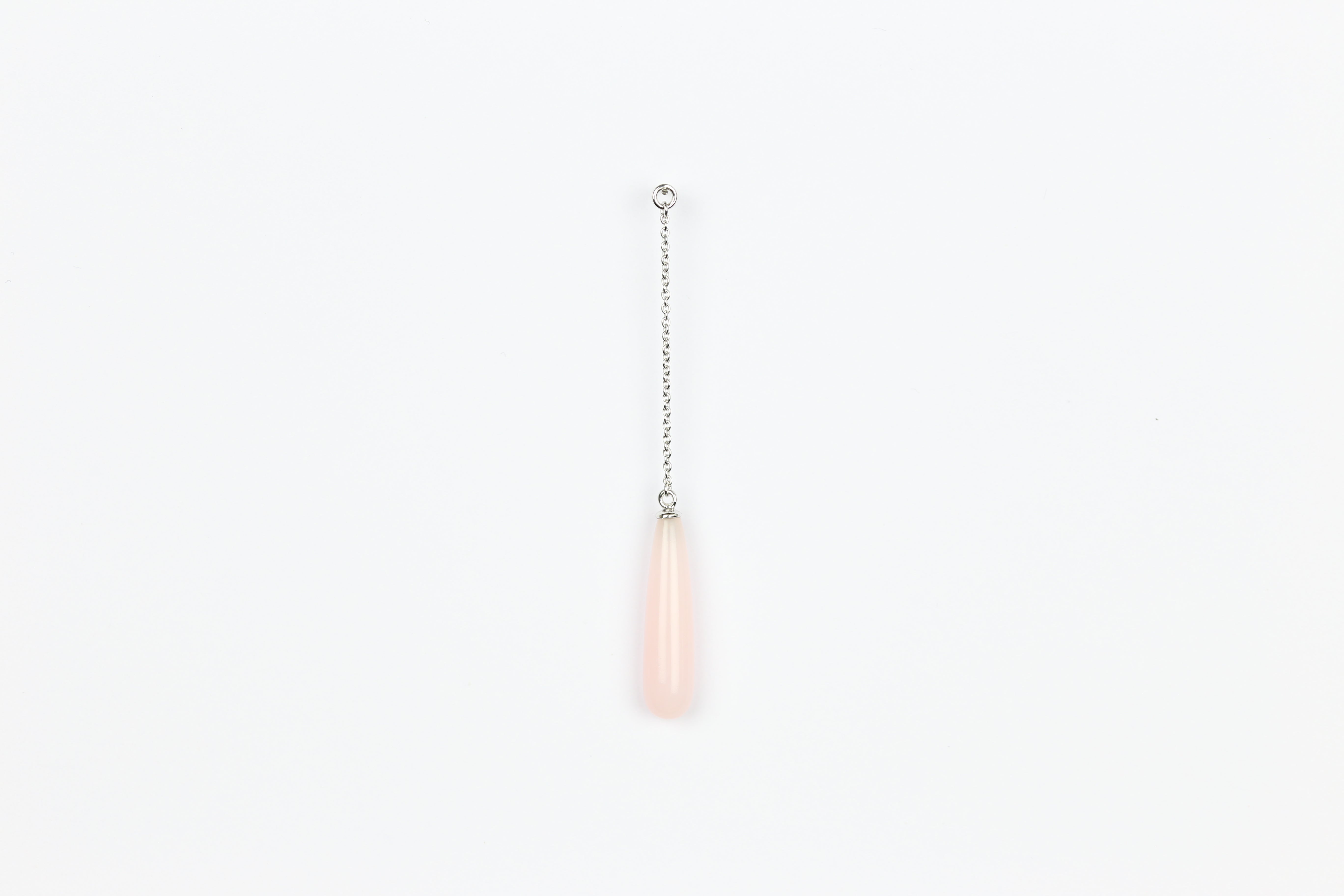 Drop Pink Opal - Silver