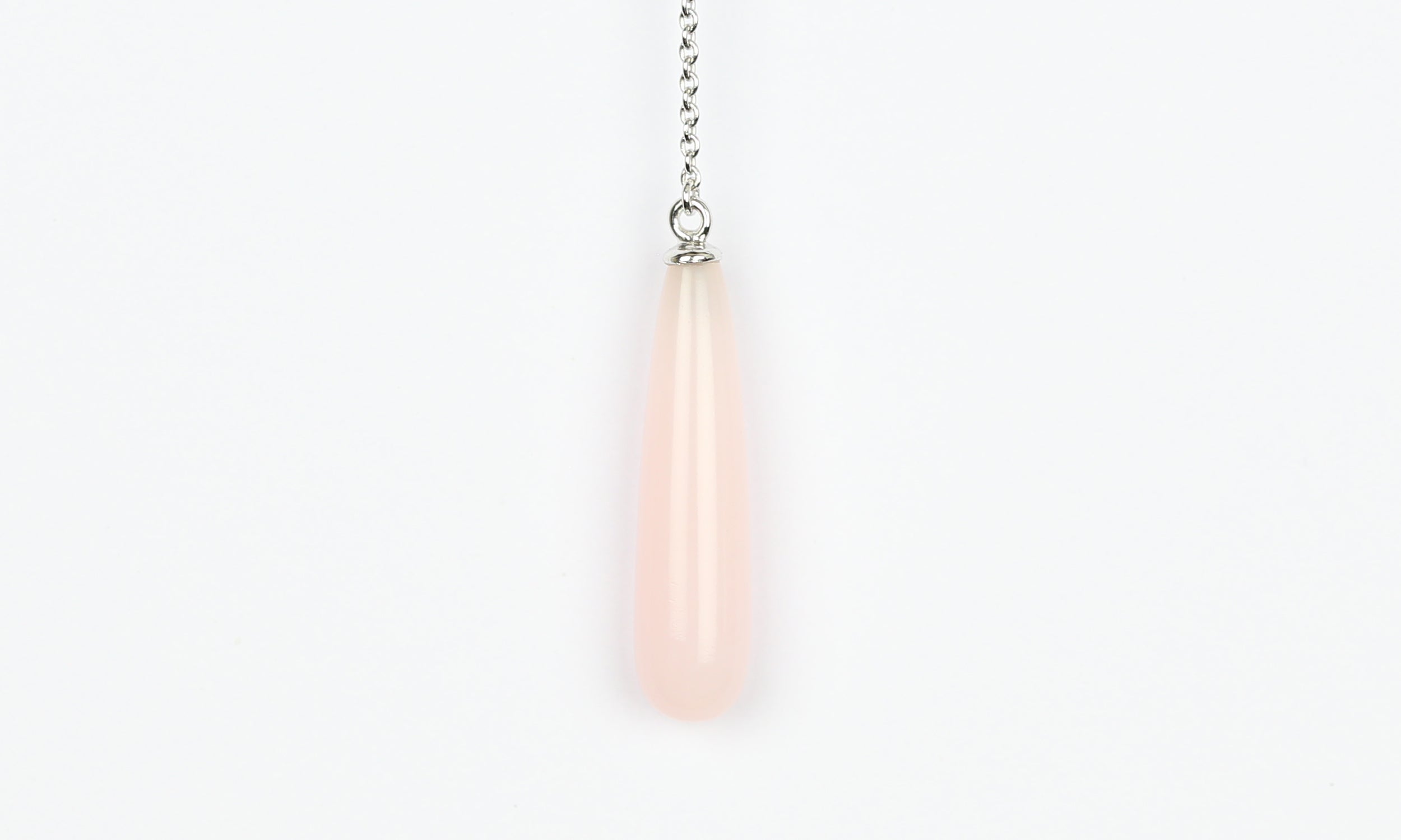 Drop Pink Opal - Silver